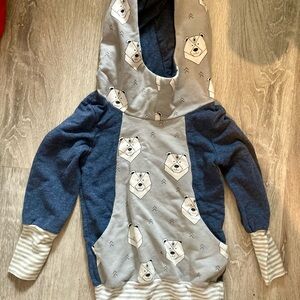 Matching Mom & Child Bear Print Hooded Sweatshirts Matching unisex hoodies